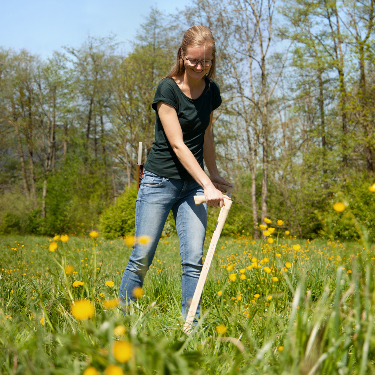 Holzwurf geschwungen inkl. Sensenringset